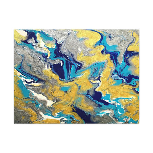 Golden Swirl Canvas Gallery Wrap Print