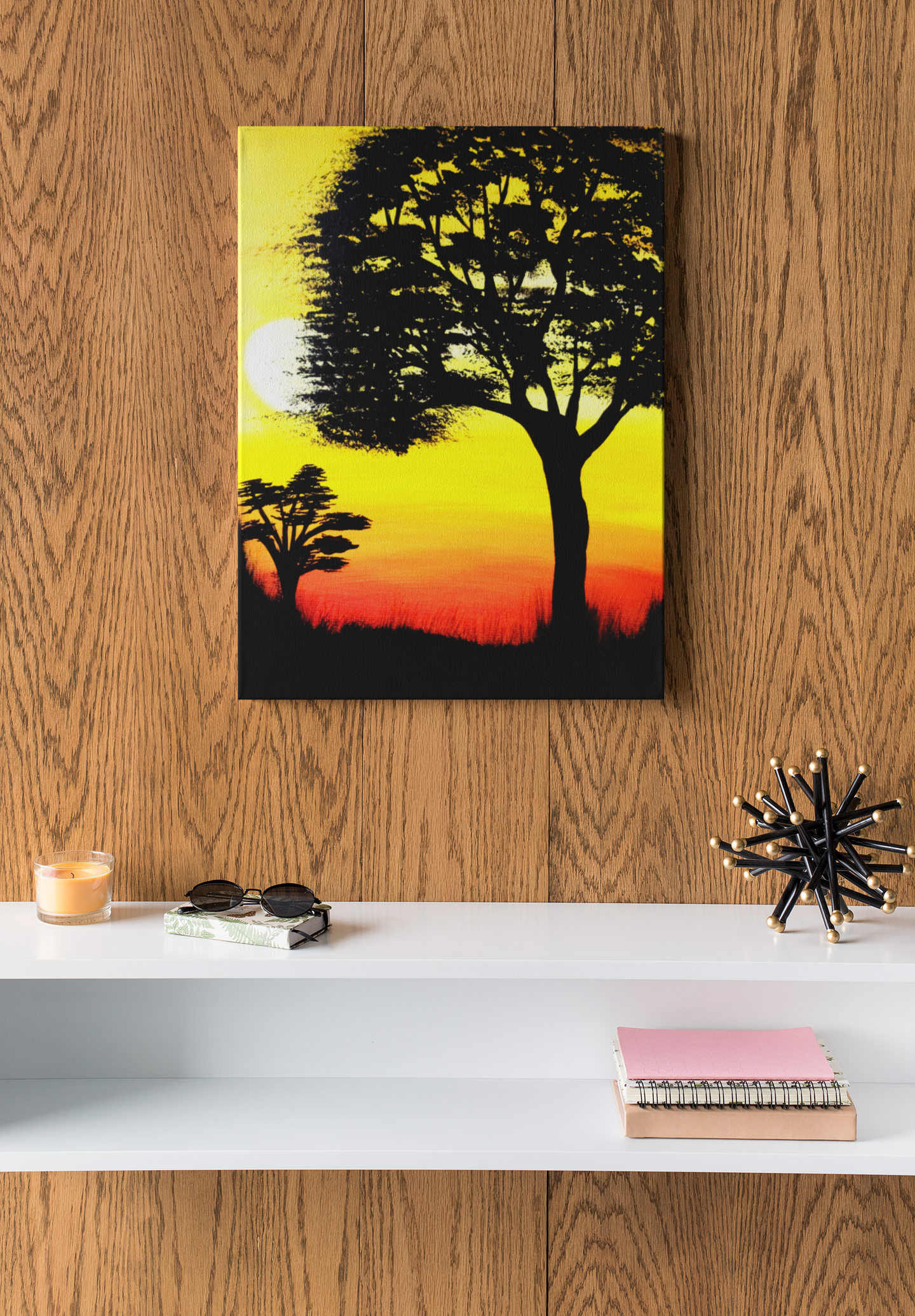 Savana Sunset Gallery Wrap Canvas Print
